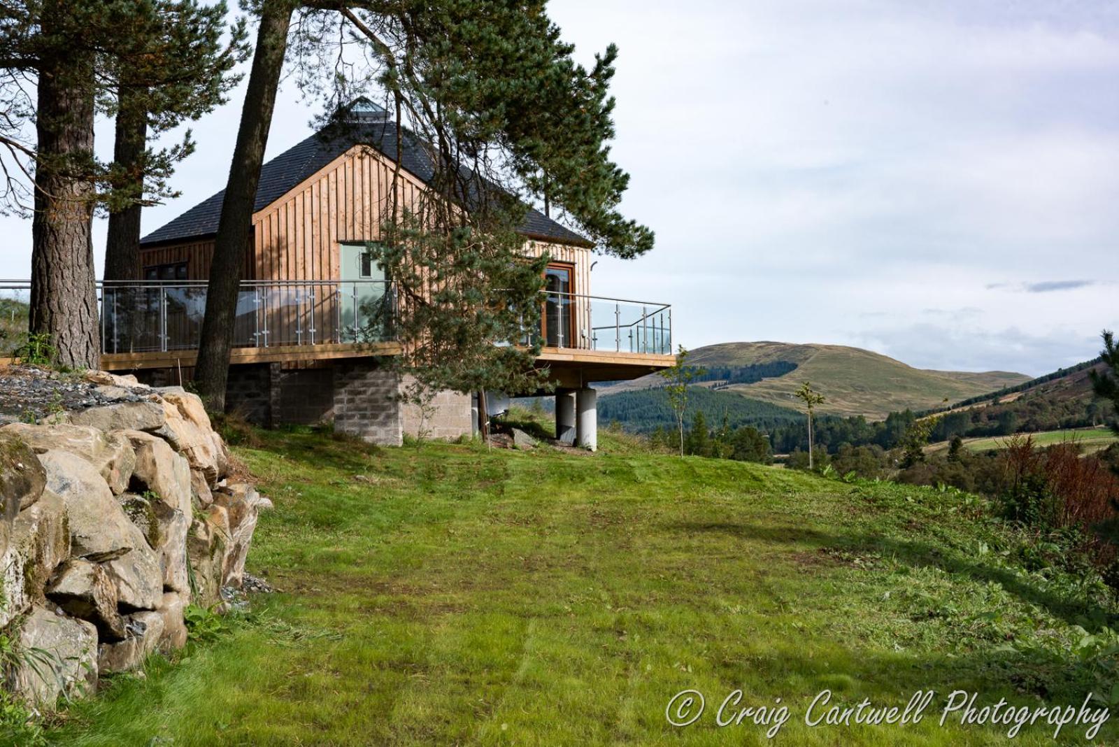 Dalnoid Cottages & Treehouses Nr Glenshee Exteriör bild